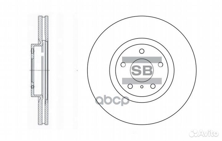 Диск тормозной передний nissan murano (Z51) 05