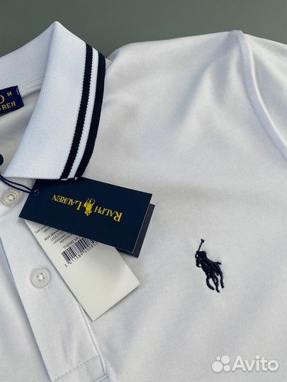 Поло Polo ralph lauren белое