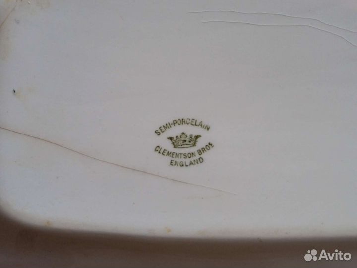 Тарелка Клементсон Броз. Англия 19в