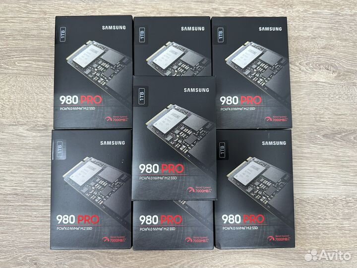 Новые SSD Samsung 980 PRO 1TB 7 шт