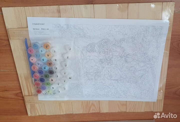 Картина по номерам по дереву 