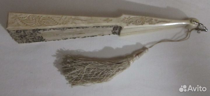 Антикварный веер. Франция, 1870-1880г