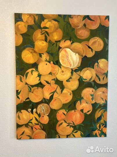 Картина маслом Мандарины