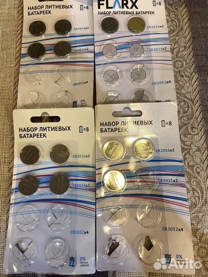 Набор литиевых батареек CR2016 и CR2025