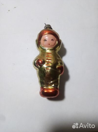 Игрушка ёлочная СССР космонавт