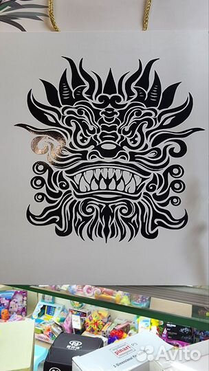 Картины из виниловой пленки Дракон
