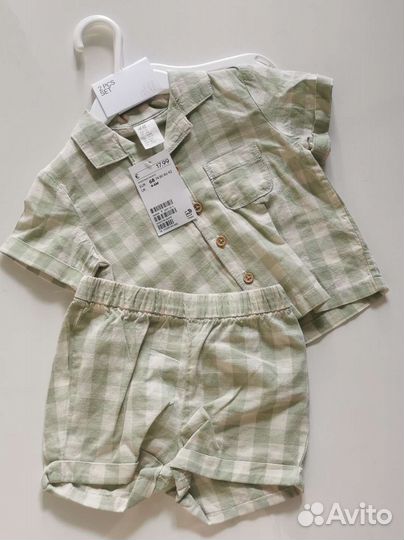 Новые летние костюмы h&m 68,74,80