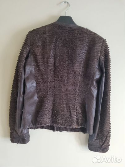 Куртка кожаная женская 46 натуральная