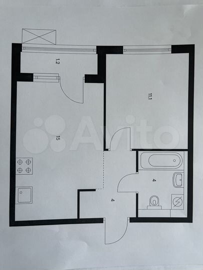1-к. квартира, 35 м², 11/17 эт.