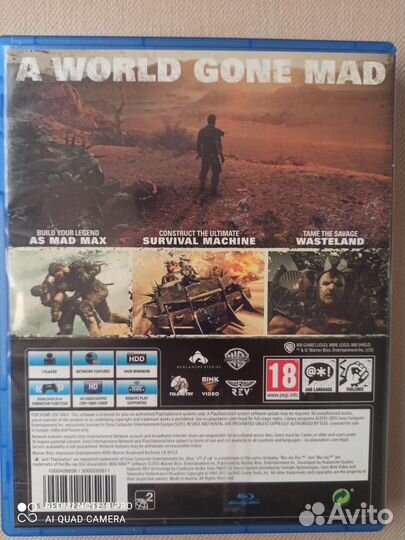 Игра ps4 Mad Max