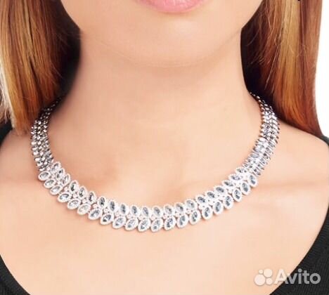 Колье и серьги swarovski