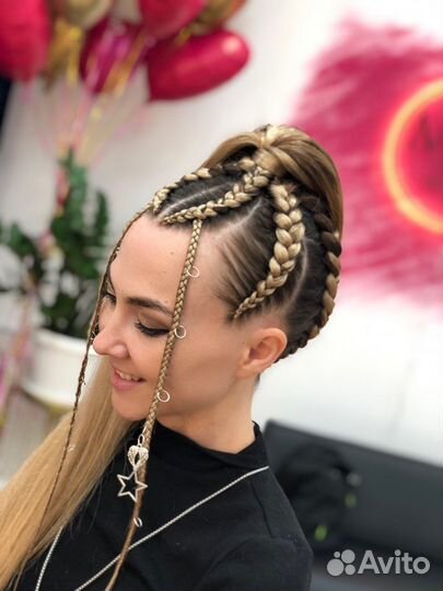 Плетение кос с канекалоном