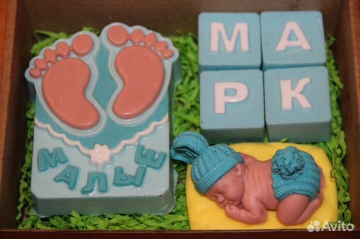 Наборы из мыла. День рождения. На рождение малыша