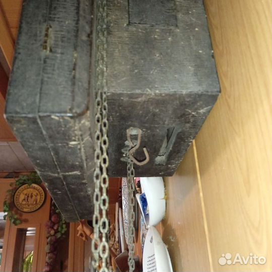 Настенные часы с гирями и боем, Германия, 19 век