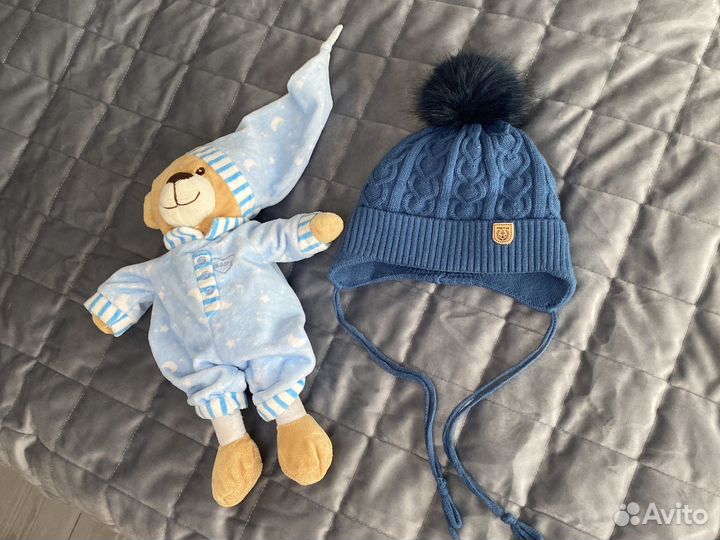 Шапка зимняя для новорожденных