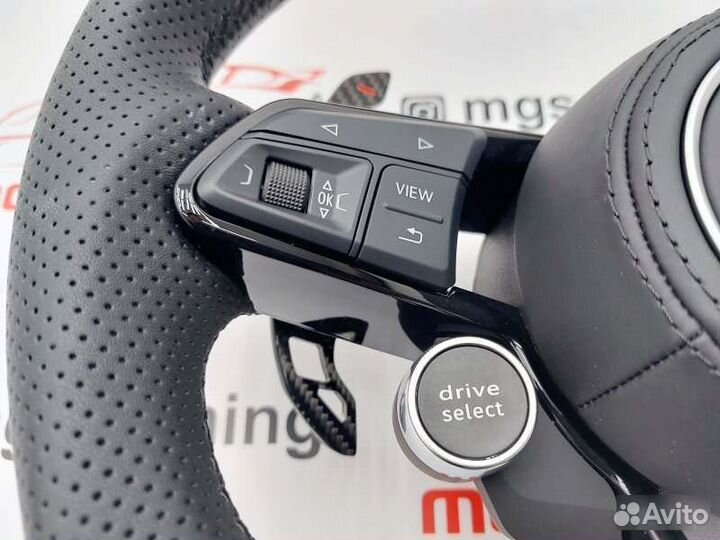 Руль Audi RS карбон подушка Ауди TT 8S ttrs 2015+
