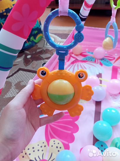 Развивающий коврик-манеж с дугами