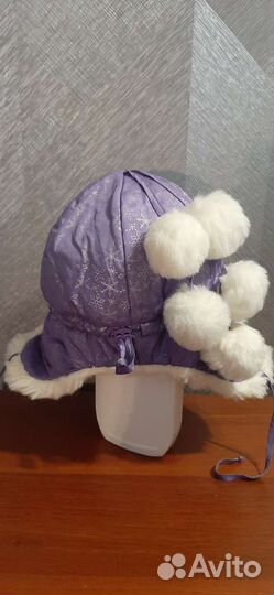 Шапка зимняя для девочки 52 54