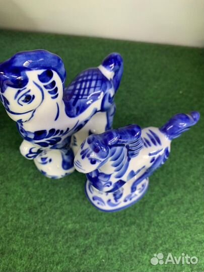 Ст-ки Гжель Лошади 2шт\Артикул