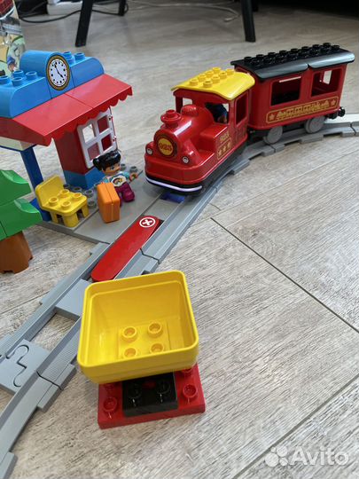 Lego duplo поезд на паровой тяге 10874