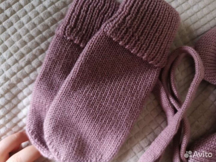 Комплект шапка и варежки hm premium