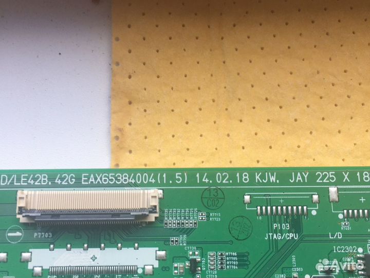 ПлатаMain board с разбора битого тв LG42LB