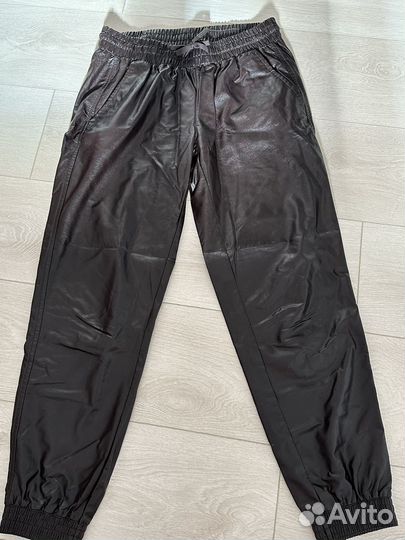 Кожаные брюки zara s