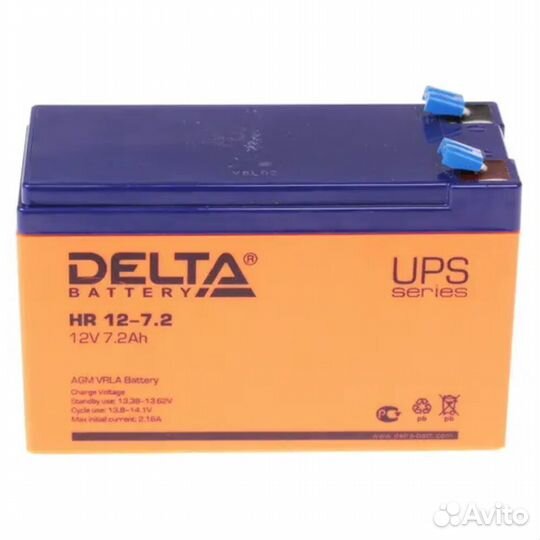 Батарея Delta HR 12-7.2, 12V 7.2Ah #67632