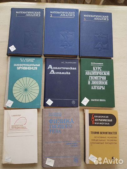 Книги по математике алгебре физике