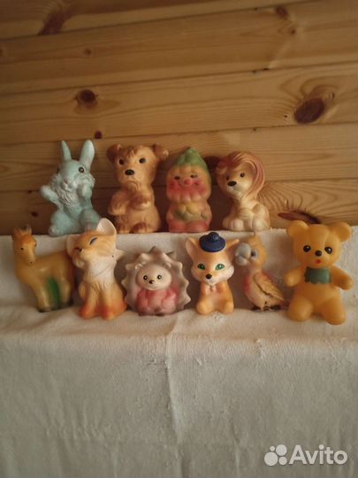Резиновые игрушки времен СССР