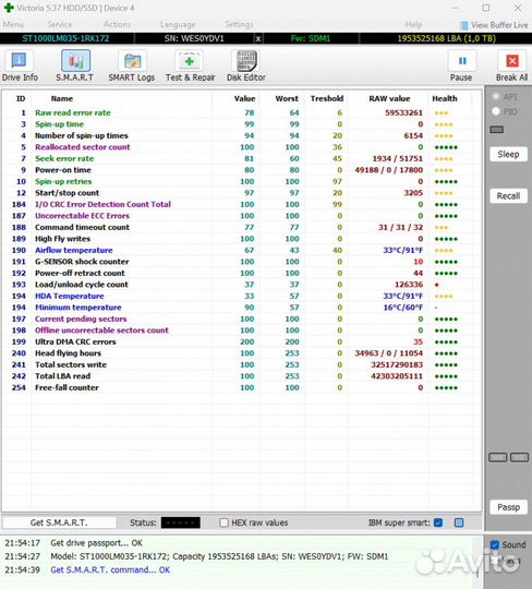 HDD 2.5 320Gb 500Gb 1Tb