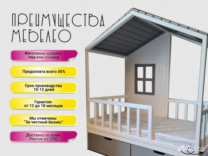 Кровать Домик