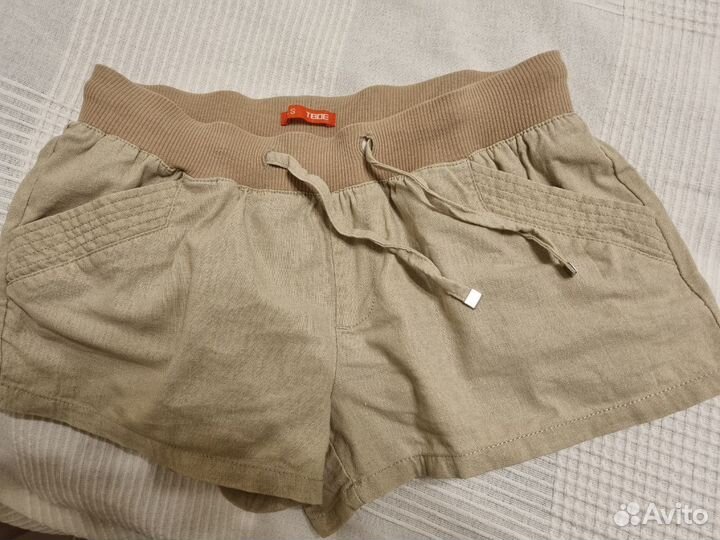 Шорты женские бежевые Твоё, размер 44 (S)