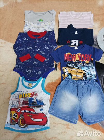 Детские вещи пакетом от 6мес до года 74-80 р-р