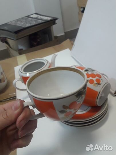 Чайный сервиз 9 предметов Полонский завод