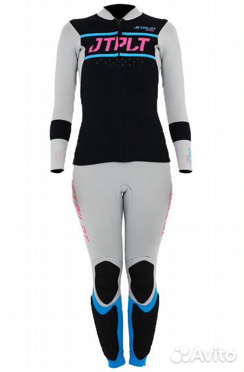 Длинный женский гидрокостюм без рукавов и гидрокур