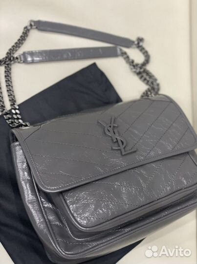 Сумка женская ysl niki серая