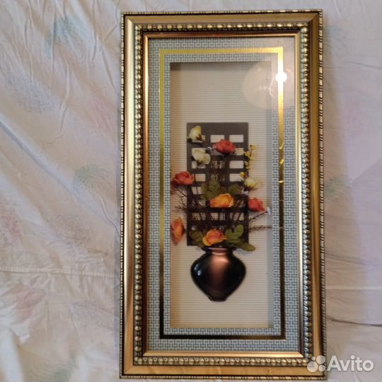Картина натюрморт (барельеф-аппликация)