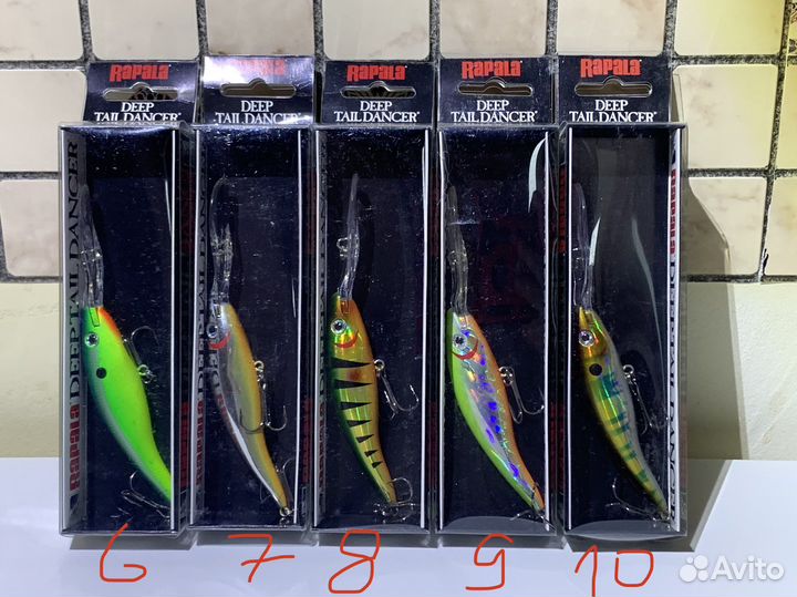 Троллинговые воблеры Rapala Deep Tail Dancer 9 см