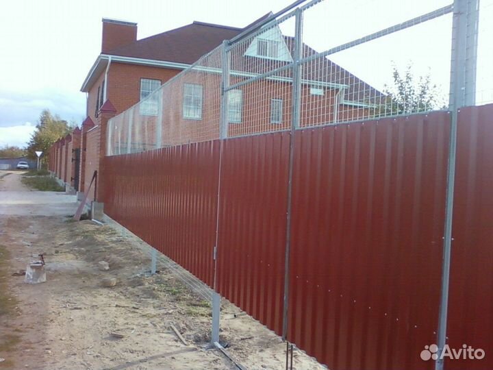 Установка забора, под ключ