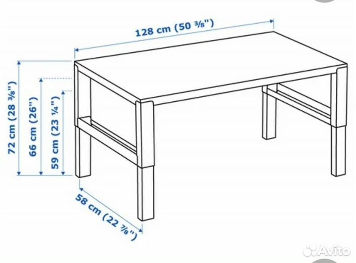 Детский стол и стул IKEA растущий