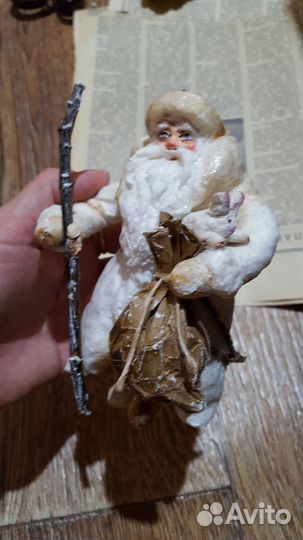 Ватные елочные игрушки новые