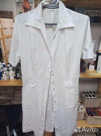 Белый медицинский халат 44раз
