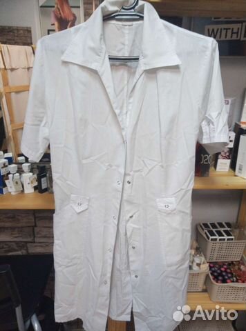 Белый медицинский халат 44раз