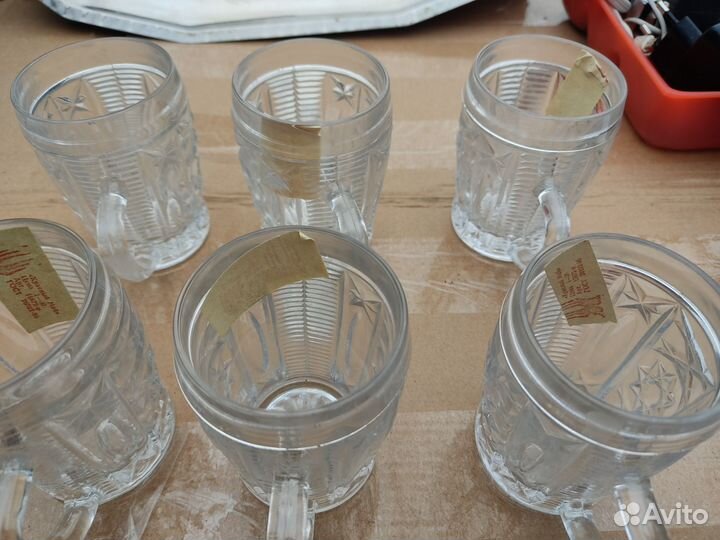 Хрустальные бокалы ссср,новые