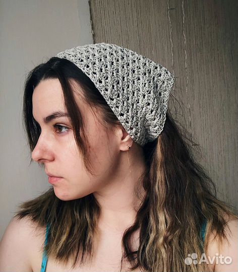 Косынка вязаная крючком