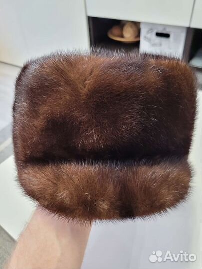 Норковая шапка мужская