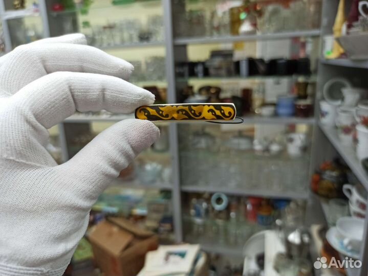 Советская Брошь Заколка Для Волос Клеймо Ценник 1р