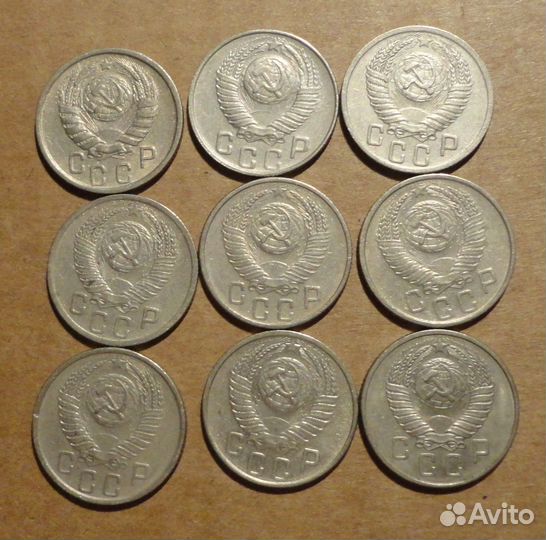 Монеты никель до 57г не копанные