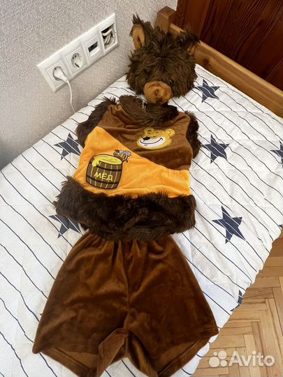Новогодний костюм для мальчика 98 медведь